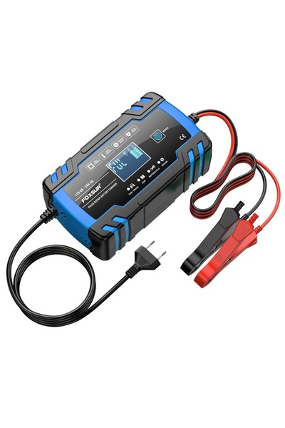Foxsur Φορτιστής μπαταρίας αυτοκινήτου με μικροεπεξεργαστή B0228-L, 12/24V, 4...
