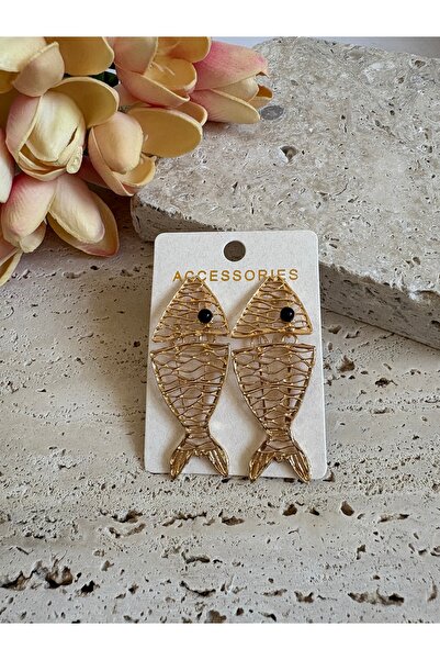 Atelier Pelin Zra Fish Earrings Gold