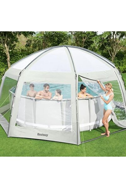 BESTWAY ®   58612 Dome Tent for Pool - for 4.88 m Above Ground Pool and Spa
