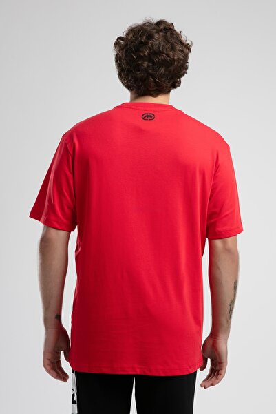 Eckō Unltd. Ithaca Red Crew Neck Embroidered Oversize Men's Tshirt