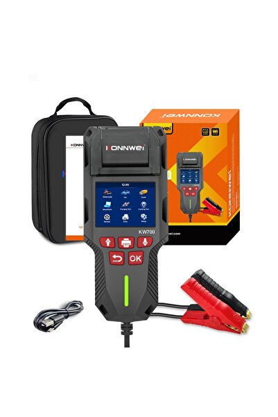 KONNWEİ Δοκιμαστής μπαταρίας αυτοκινήτου KW700 με ενσωματωμένο θερμικό εκτυπω...