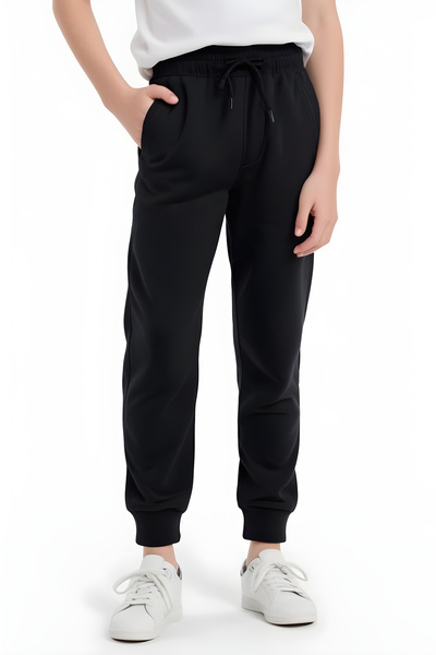 FYK KİDS 2-Pack Flat Printed Jogger Double Pocket Children's Track Pants