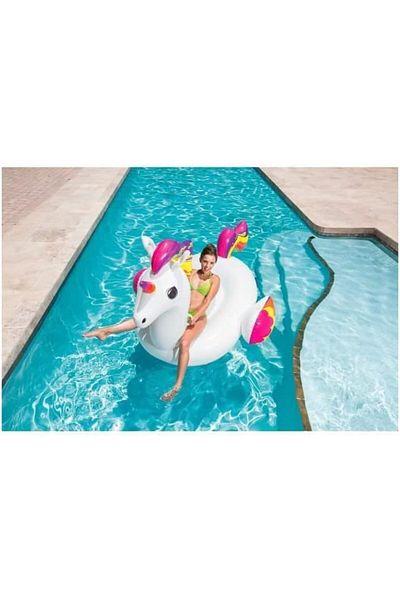 BESTWAY Inflatable Sea Horse Ride-On Pool Float for Kids and Adults, Swimming Pool Float