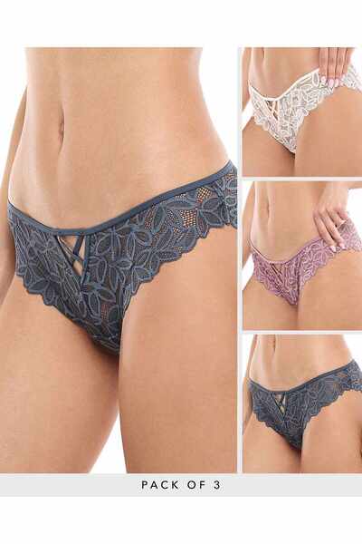 R&B 3 Pack Brazilian Briefs