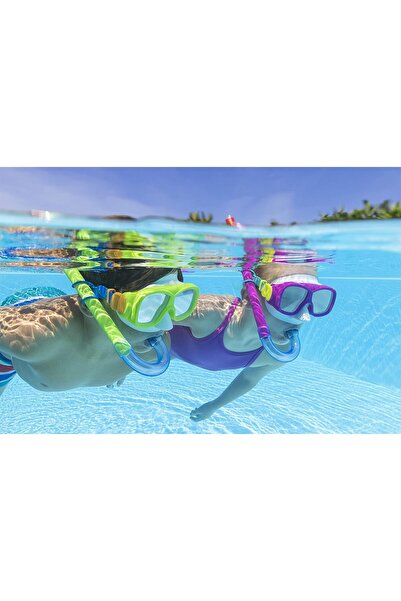 BESTWAY Snorkel Mask for Kids | Leak Resistant, UV Protection with Adjustable Strap