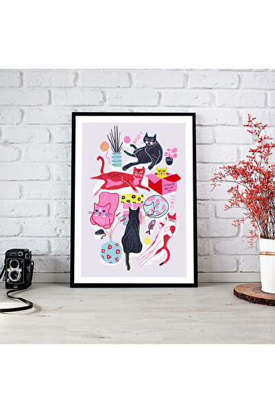 woodsia Tablou cu poster din lemn MDF cu aspect de cadru dintr-o bucată CTMD TEK0452