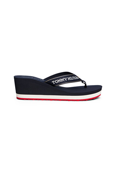 Tommy Hilfiger Tommy Hilfiger Women Space Blue Wedge Summer Sandal Flip-Flops