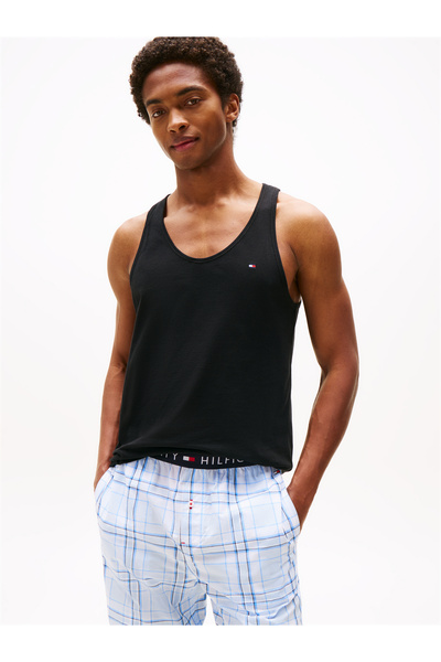 Tommy Hilfiger Tommy Hilfiger Men Black Pack of 3 Tank Top