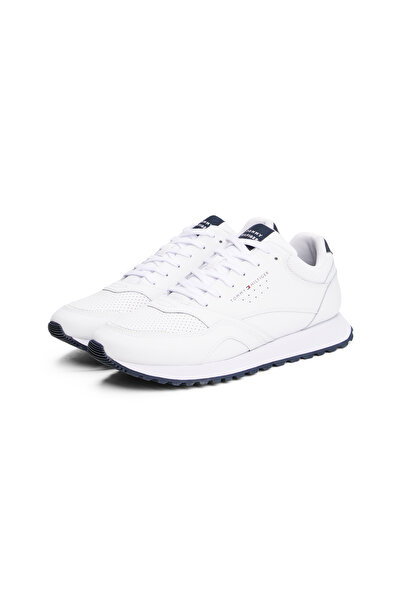 Tommy Hilfiger Tommy Hilfiger Men White New Runner Eva Leather Low Top Sneakers