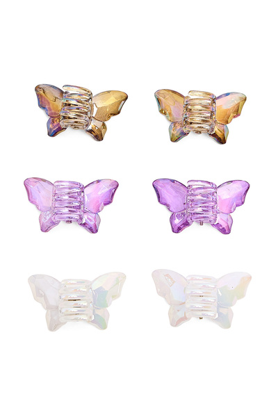 R&B Pack of 6 Hair Claw Clips