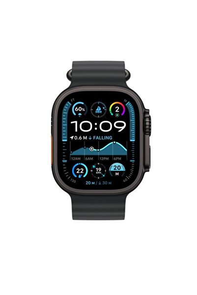 Apple Λουράκι Smartwatch Ocean Band για 49 χιλιοστά με μαύρο φινίρισμα τιτανίου
