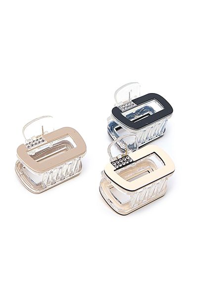 R&B Pack of 3 Claw Clips
