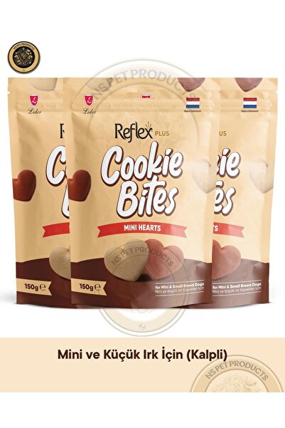 Reflex Cookie Bites Mini Hearts 3X150gr Köpek Ödül Maması 3lü Paket