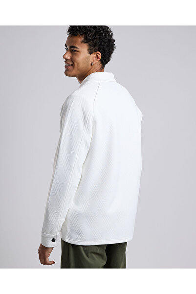 R&B Solid Jacket with Button Closure