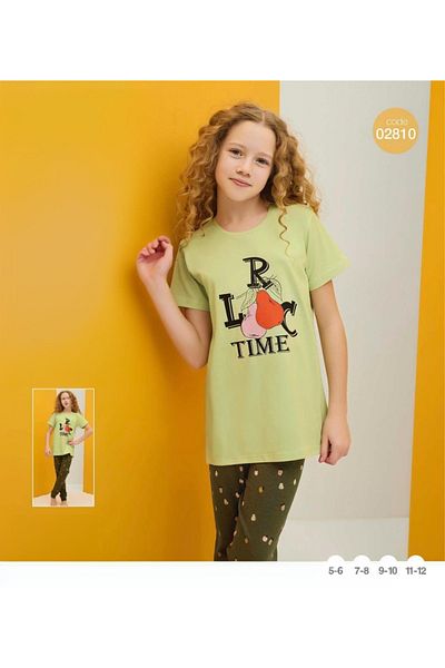 Larica Girls' short-sleeved pajamas