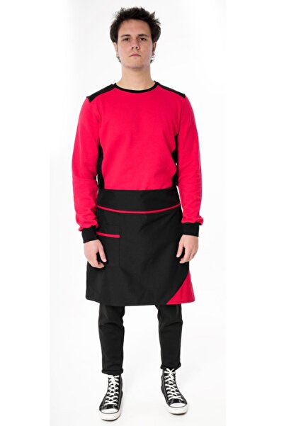 NETTO مريلة من قماش الألبكة مع حزام للخصر