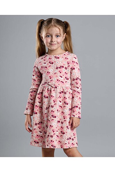 R&B فستان مطبوع ملائم وواسع بأكمام منفوخة