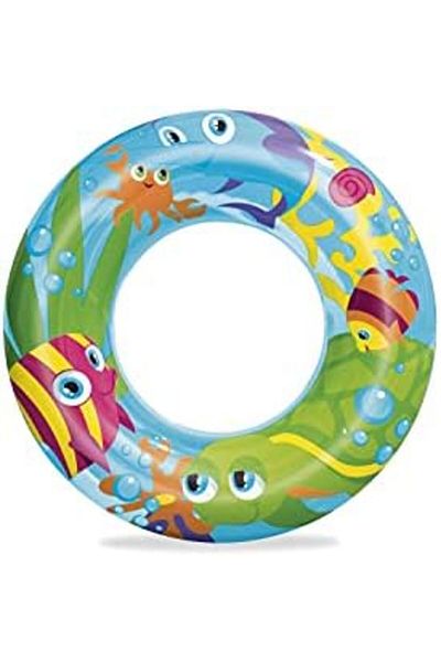 BESTWAY Designer Swim Ring - 22 inch, Multi-Colour