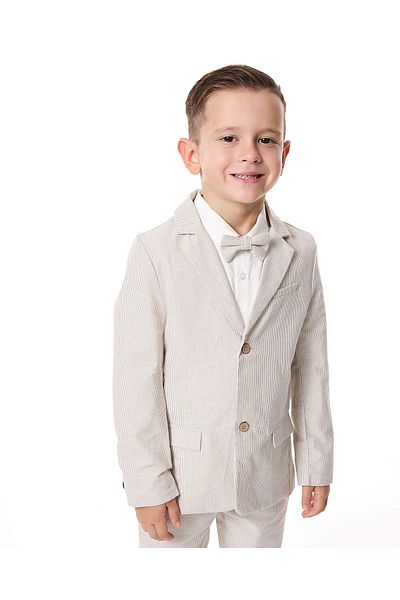 R&B Striped Single Breasted Blazer