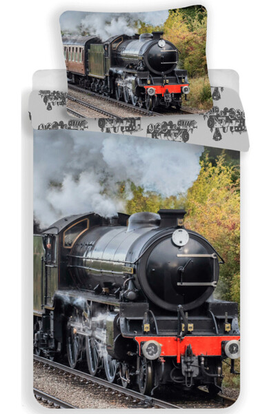 CARS Train bedding cover 140×200cm, 70×90 cm