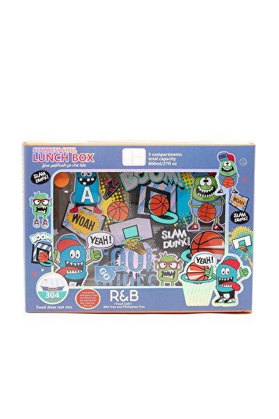 R&B Printed Bento Lunch Box