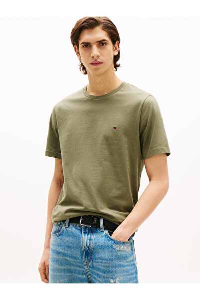 Tommy Hilfiger Tommy Hilfiger Men Battle Green Short Sleeve Crew Neck Ess Seasonal Reg Fit T-Shirt