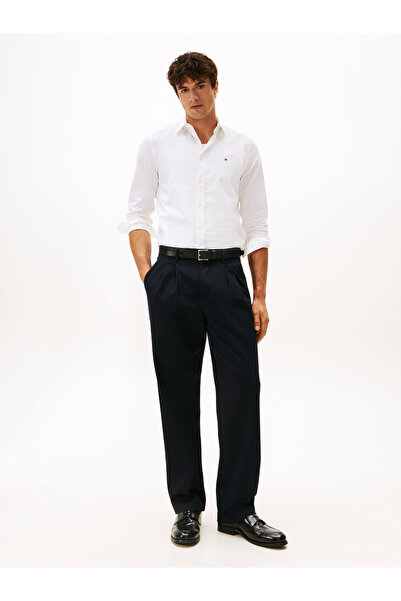 Tommy Hilfiger Tommy Hilfiger Men White Long Sleeve Flex Poplin Regular Fit Shirt