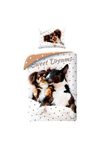 Animals Sweet Dreams Dog Bedding Set 140×200cm, 70×90 cm