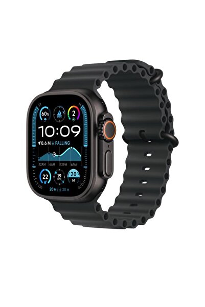Apple Λουράκι Smartwatch Ocean Band για 49 χιλιοστά με μαύρο φινίρισμα τιτανίου