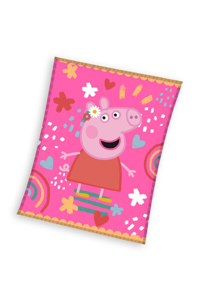 Peppa Pig Piggy Tales coral fleece blanket 130x160cm