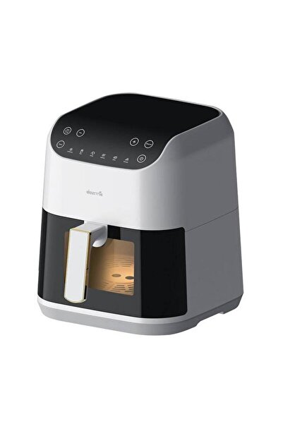 Deerma DEM-KZ 130 W Φριτέζα Αέρος, 1300W, 5.5L, 200 ° C, 6 Προγράμματα (Λευκό...