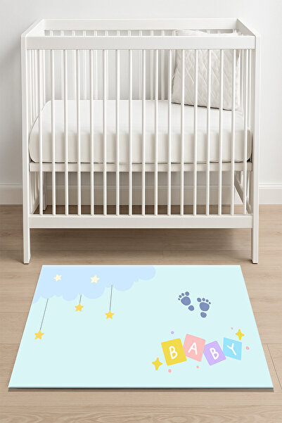 Getcarpet سجادة تحذيرية للأطفال حديثي الولادة أمام الباب |   تصميم مضحك منبه للمس والقبلة