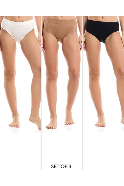 R&B 3 Pack Seamless Bikini Briefs