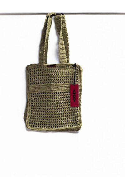 TooHot Women's Green Hand Knitted Shoulder Bag