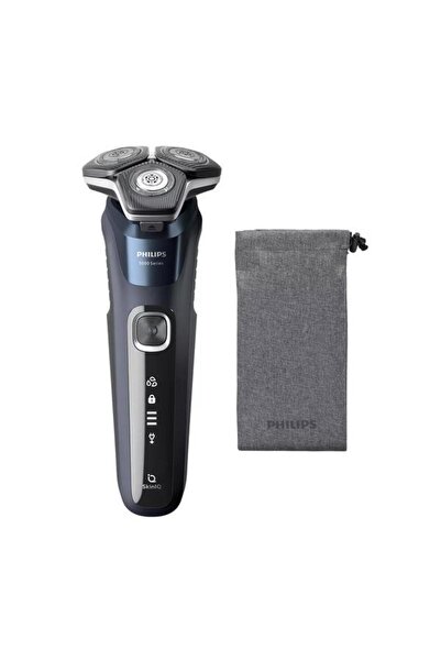 Philips Ηλεκτρική ξυριστική μηχανή S5885/10, 9 W, Αυτονομία 60 λεπτών, Υγρό & Στέγνωμα, Αισθητήρας Προσαρμογής Ισχύος (Μαύρο)