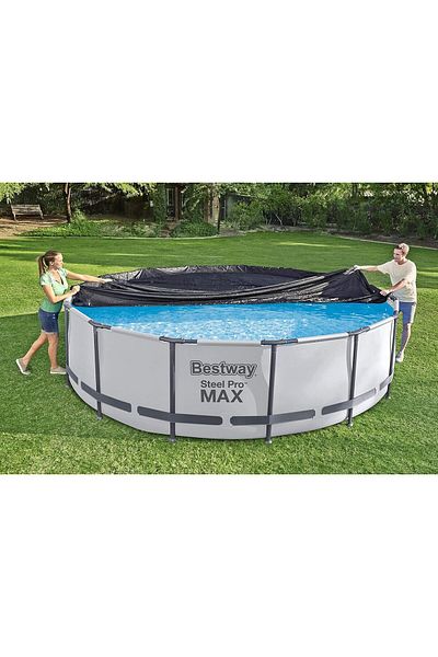 BESTWAY Above Ground Pool Cover | Waterproof Swimming Pool Cover for Round Pools, Multiple Sizes