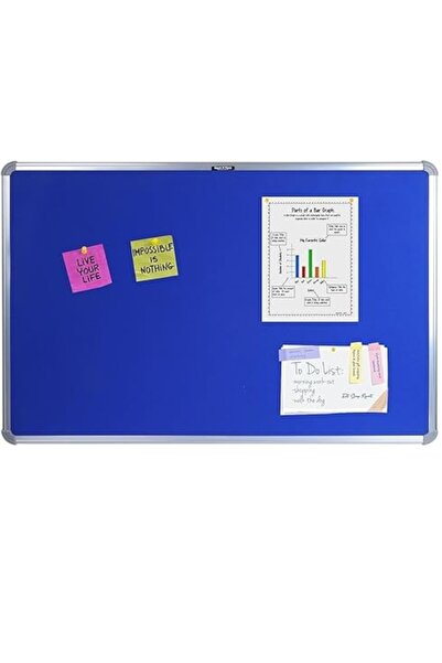 Toybox Felt Bulletin Board Notice Board for Home, Office, School and Kids, Blue, 40x60 cm