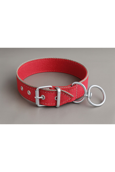 Bereket 72 cm XXL Dayanıklı Kırmızı Köpek Tasması – Büyük Irklar İçin Metal T...