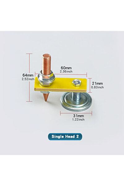 Choice1 Single Head Style 2 1pc Welding Magnet Head Magnetic Welding Ground C...
