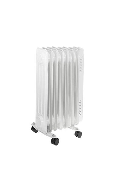 adler Electric Oil Heater AD 7815, 1500 W, 3 Power Levels, 7 Elements (White)