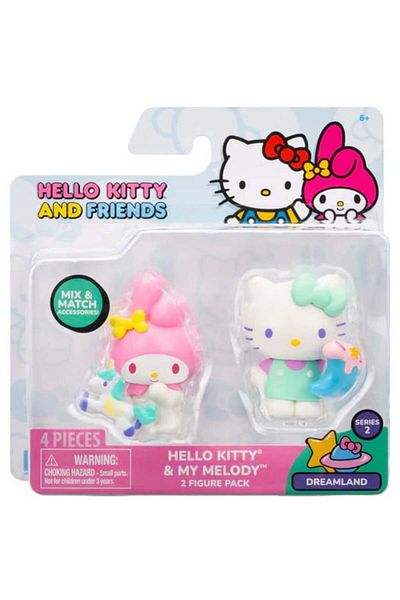 Hello Kitty & My Melody Figure Set of 2 – Sanrio Dreamland Series 2 Collectible Toy