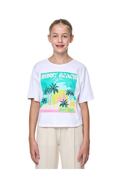 R&B Graphic T-Shirt with Crew Neck and Short Sleeves