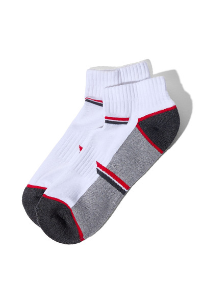 R&B 3 Pack Color Block Ankle Socks