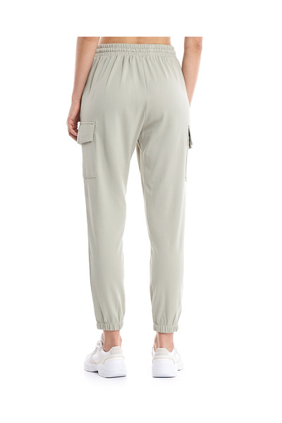 R&B Solid Jogger Pants with Drawstring Waist