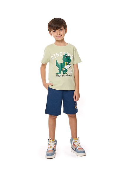 R&B Printed Bermuda Shorts with Drawstring Waist