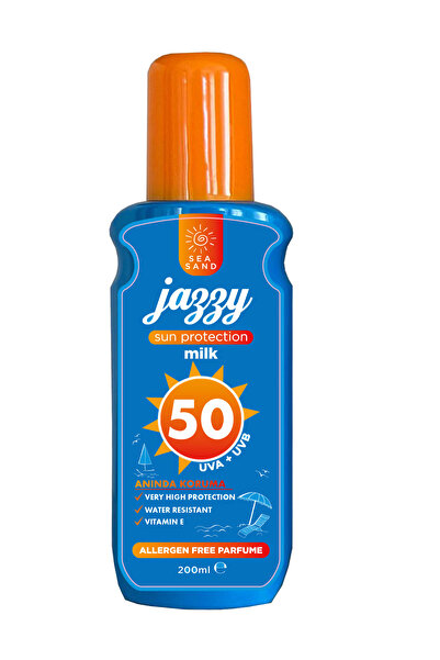 JAZZY SUN 50+ FAKTÖR GÜNEŞ KORUYUCU SÜT 200 ML