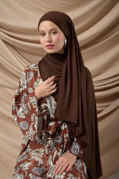 Silk Home Premium Penye Şal 65002-08 Kahverengi