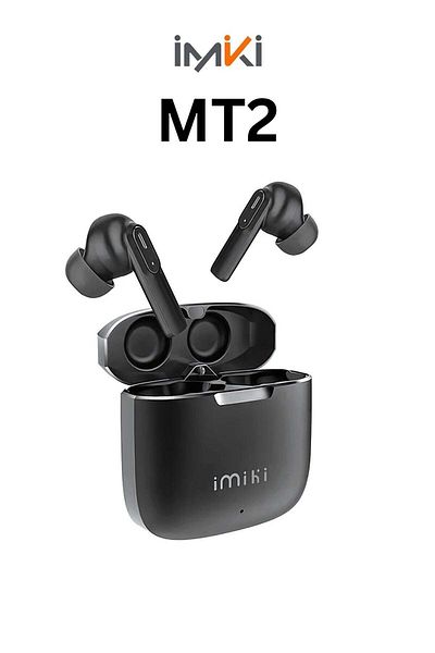 İmiki MT2 Wireless Earphones – Bluetooth 5.3 In-Ear Sports Headset with Dual-Mic ENC Noise Reducti