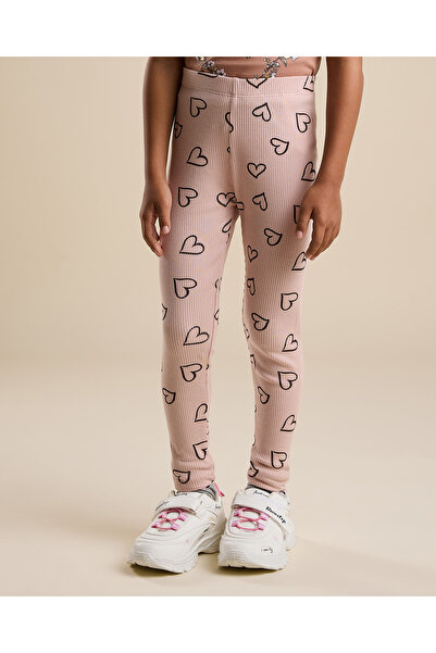 R&B 2 Pack Printed Leggings with Elastic Waist