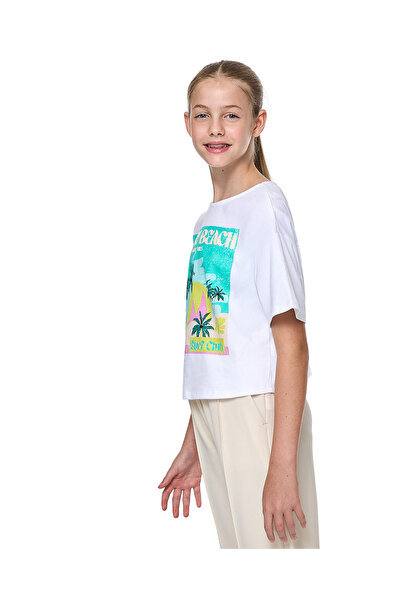 R&B Graphic T-Shirt with Crew Neck and Short Sleeves